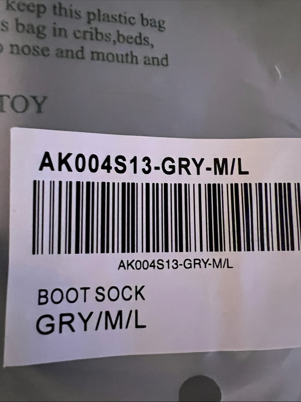 Dairy Boy Grey Lady Boot Socks M/L New With Tag & Bag Sold Out Viral - Picture 4 of 6